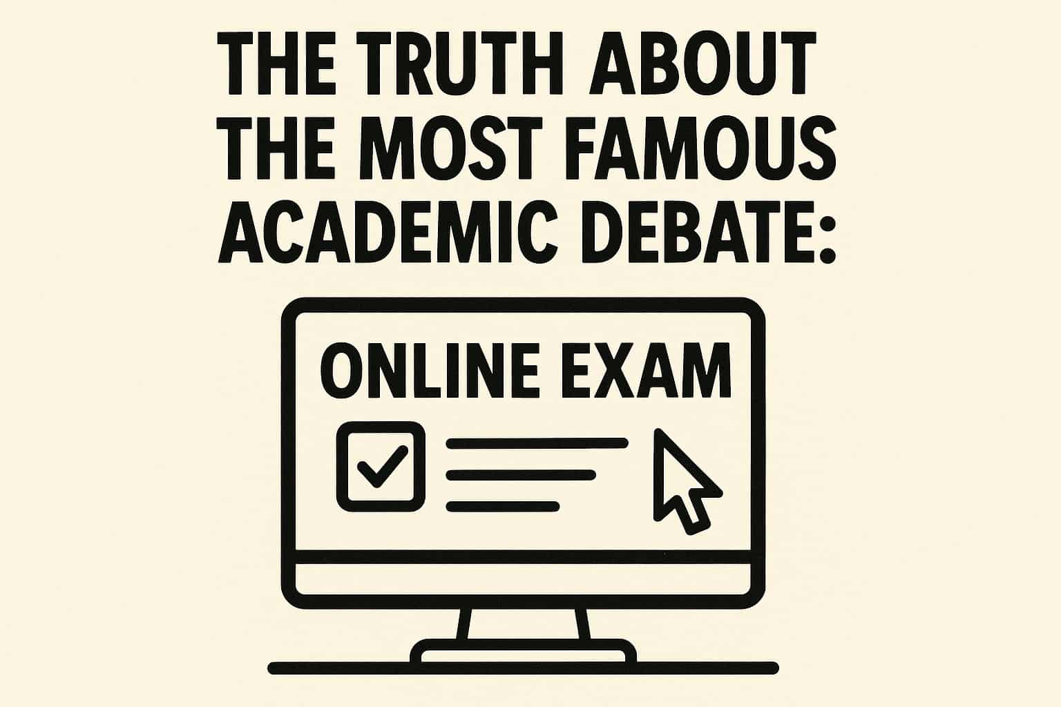 The Truth About Online Exams: The Big Debate