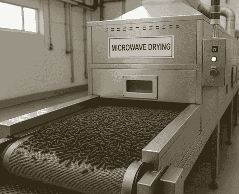 Microwave Drying Black Soldier Fly (BSF) Processing