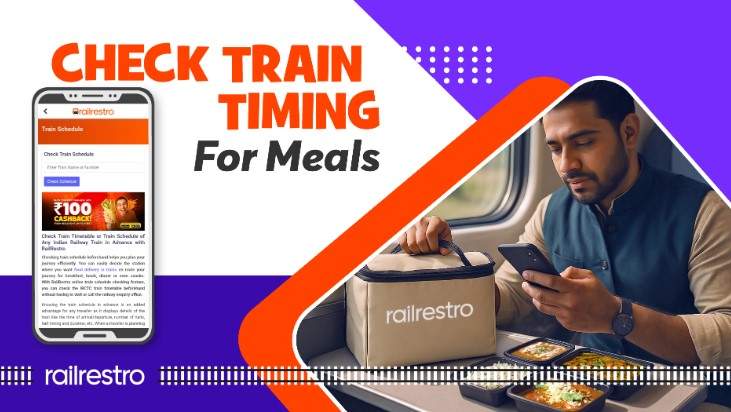 Check Train Timing for En-route Meals in Few Clicks