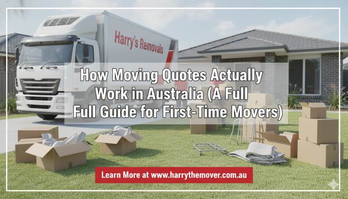 How Moving Quotes Actually Work in Australia