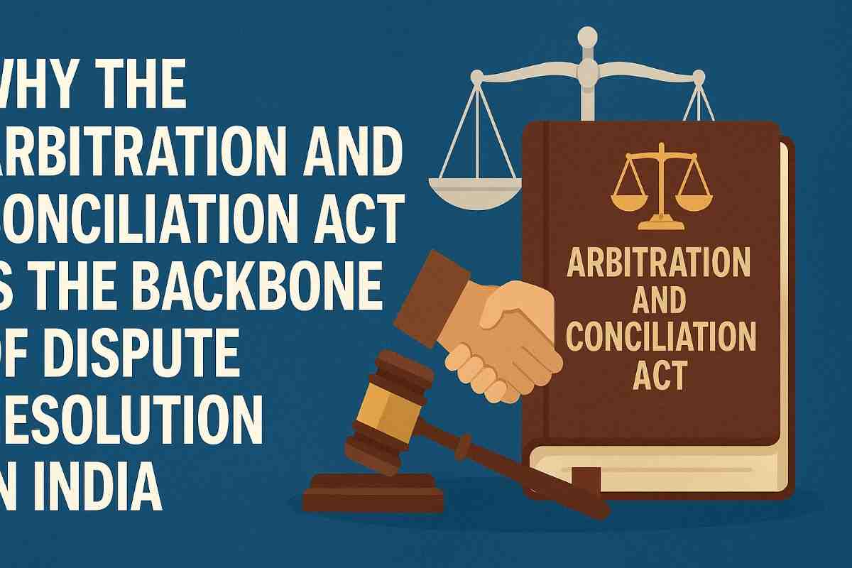 Arbitration & Conciliation Act Backbone of Dispute