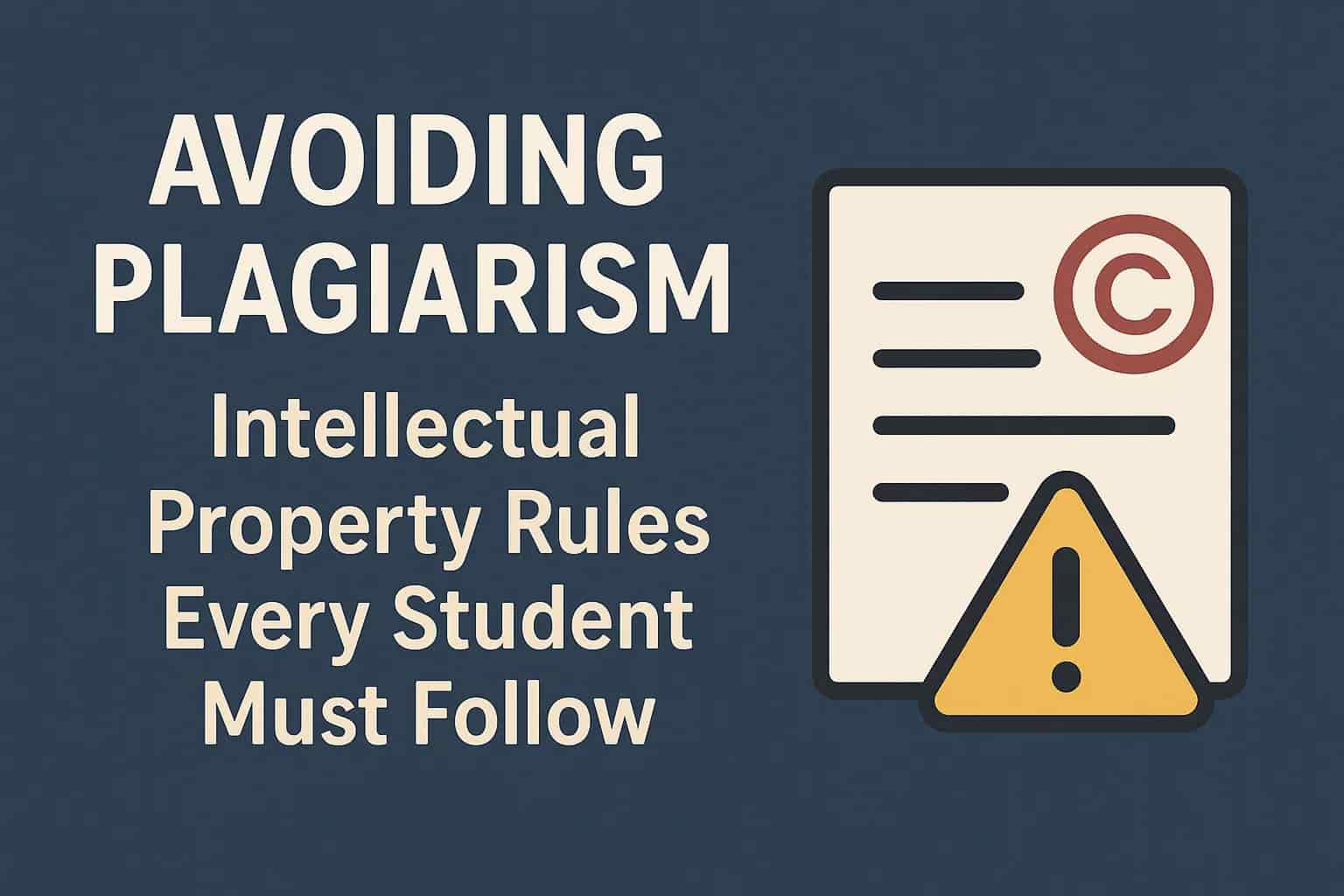 Avoiding Plagiarism: Key Intellectual Property Rules