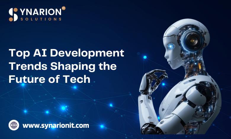 Top AI Development Trends Shaping the Future of Tech