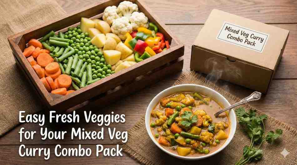 Easy Fresh Veggies for Your Mixed Veg Curry Combo Pack