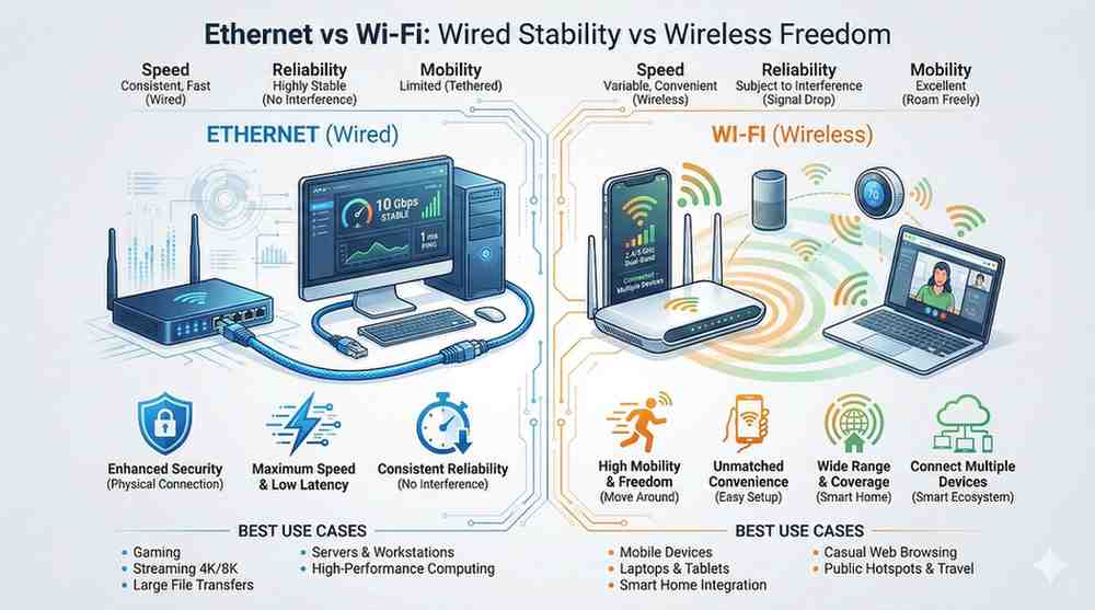 WiFi or Ethernet: Which Is Right for You?
