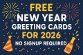 New Year Greeting Cards for 2026 – Classic & Styles