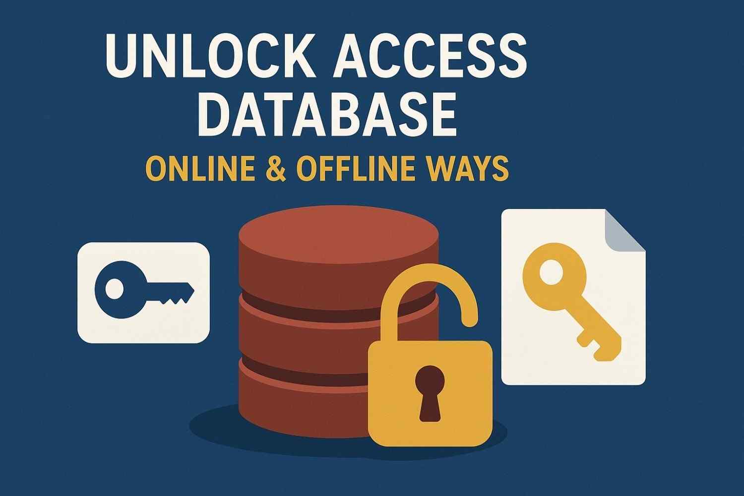 Unlock MS Access Database -Online & Offline Ways