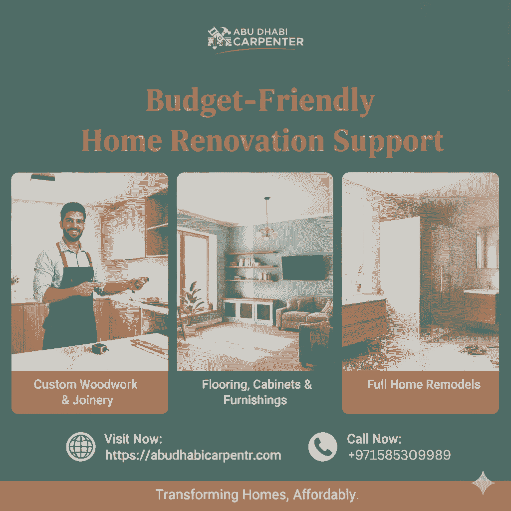 Budget-Friendly Renovation by Carpenter Abu Dhabi