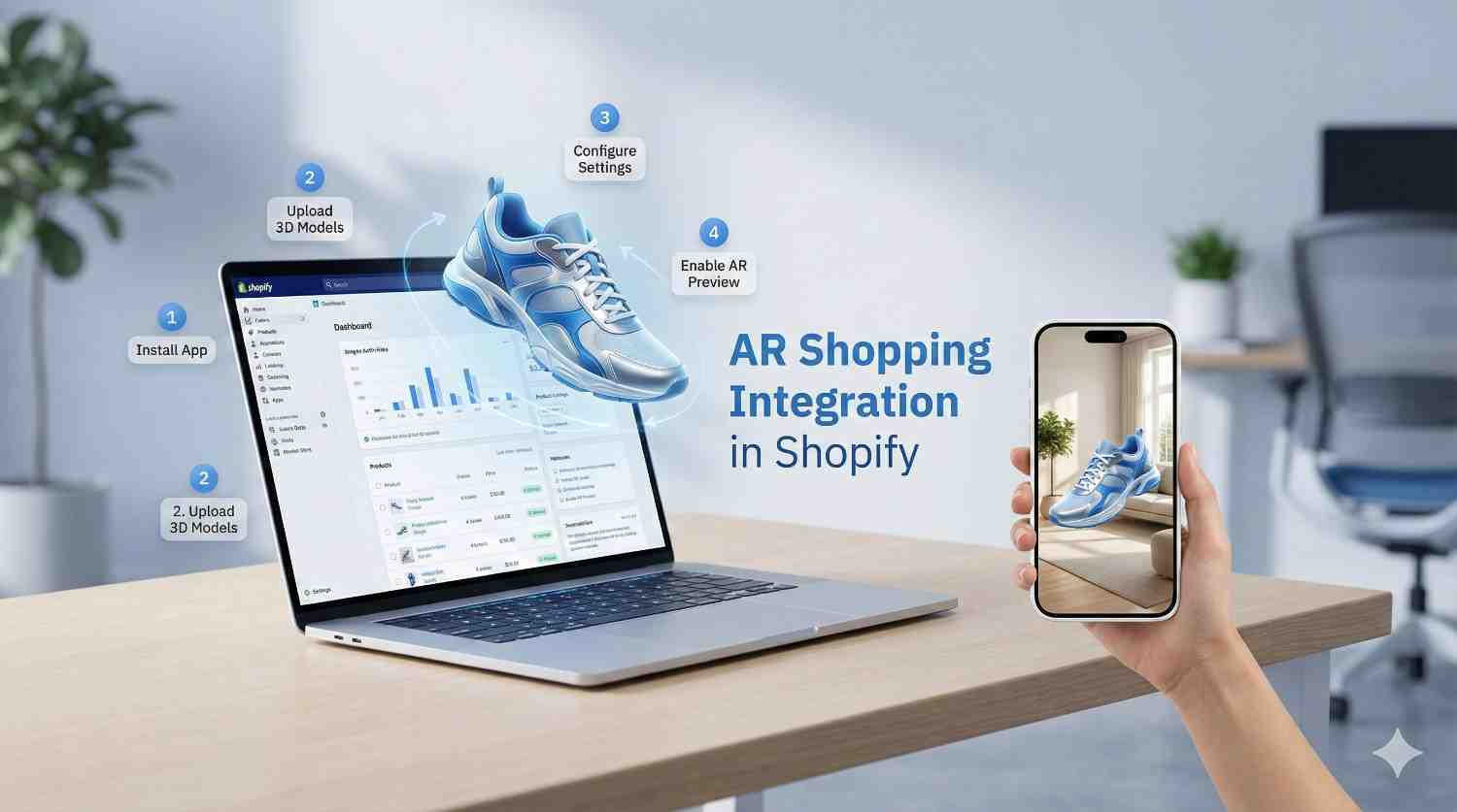 AR Shopping Integration in Shopify: Step-By-Step Guide