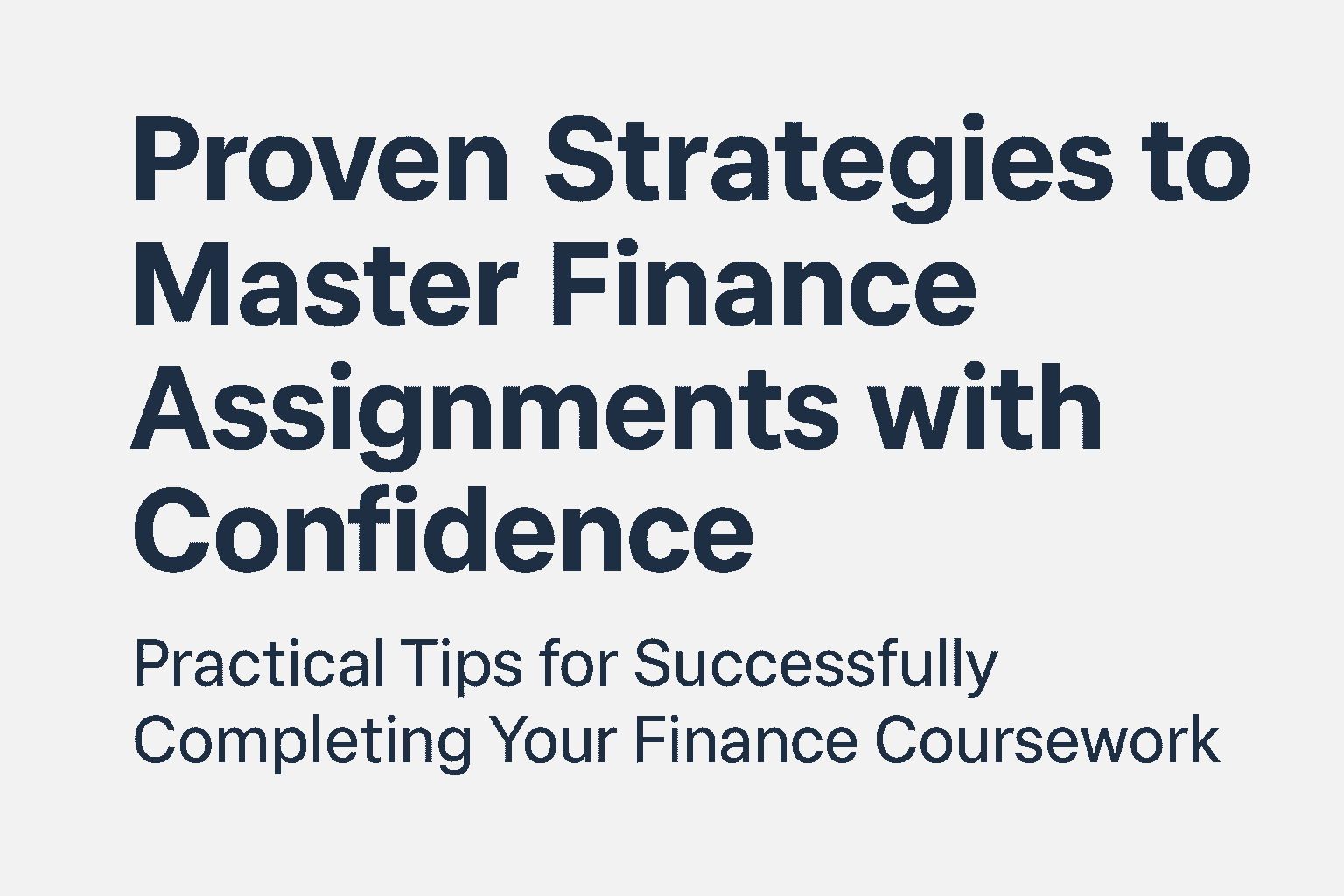 Guide to Finance Assignments for Australian Students