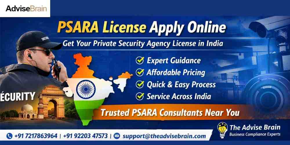 PSARA License Apply Online for Security Agency