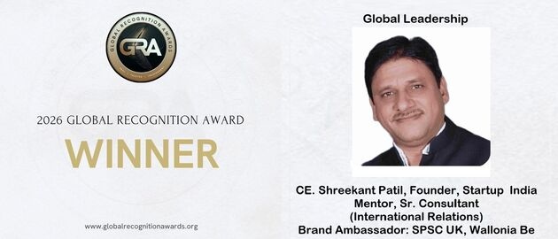 Shreekant Patil Wins Global Recognition Award 2026
