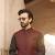 Blue Kameez Shalwar with Hand Crafted Waist Coat