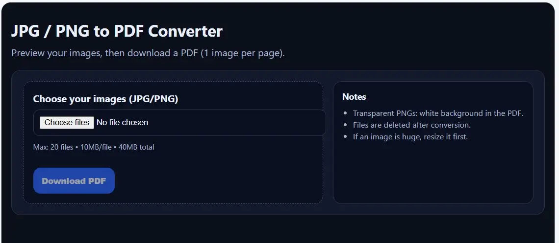 Effortless JPG to PDF Conversion with Enzvia | Free Online Tool