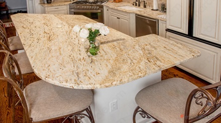 Colonial Gold Granite: Shapes Its Soft Golden Movement
