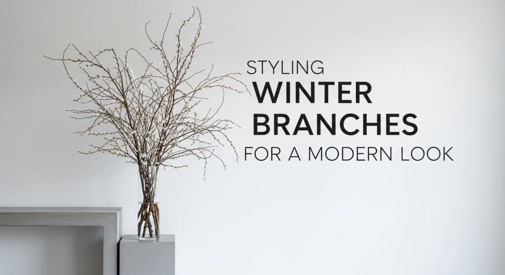 Styling Winter Branches for a Modern Look