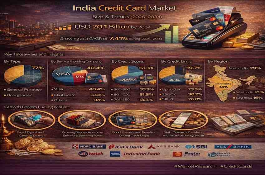 India Credit Card Market Size, Growth, Report 2026-2034
