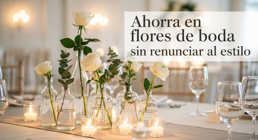 Ahorra en flores de boda sin renunciar al estilo