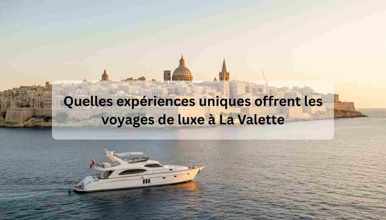 Voyages de luxe à La Valette : expériences uniques
