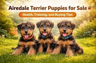 Airedale Terrier Puppies for Sale Training, Buying Tips