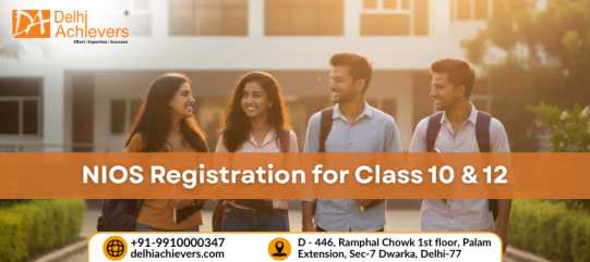 NIOS Registration for Class 10 & 12