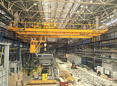 Overhead Crane Working Environments in Steel Mills