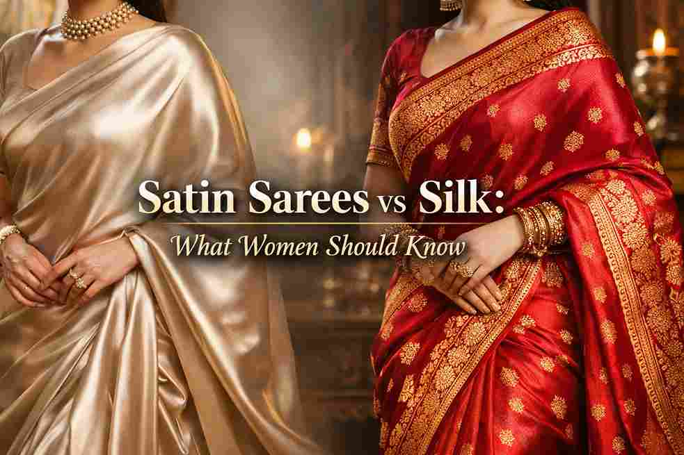 Satin Sarees vs Silk: What Women Should Know
