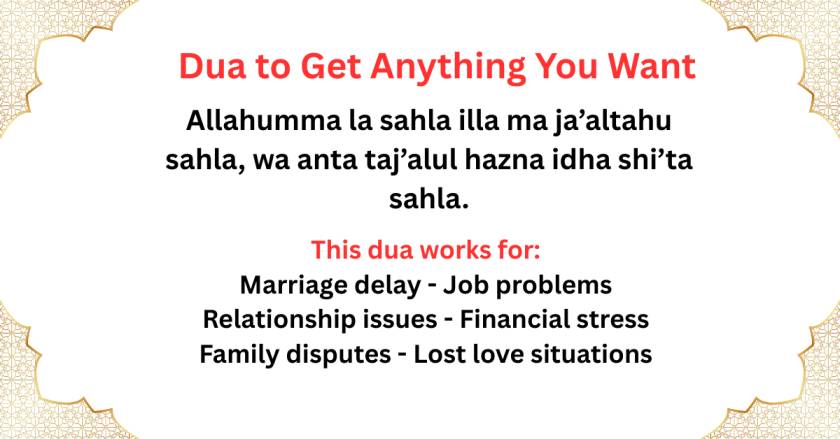 Dua to Get Anything You Want
