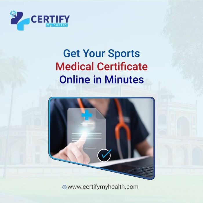 Get Sports Medical Certificate Online in Minutes