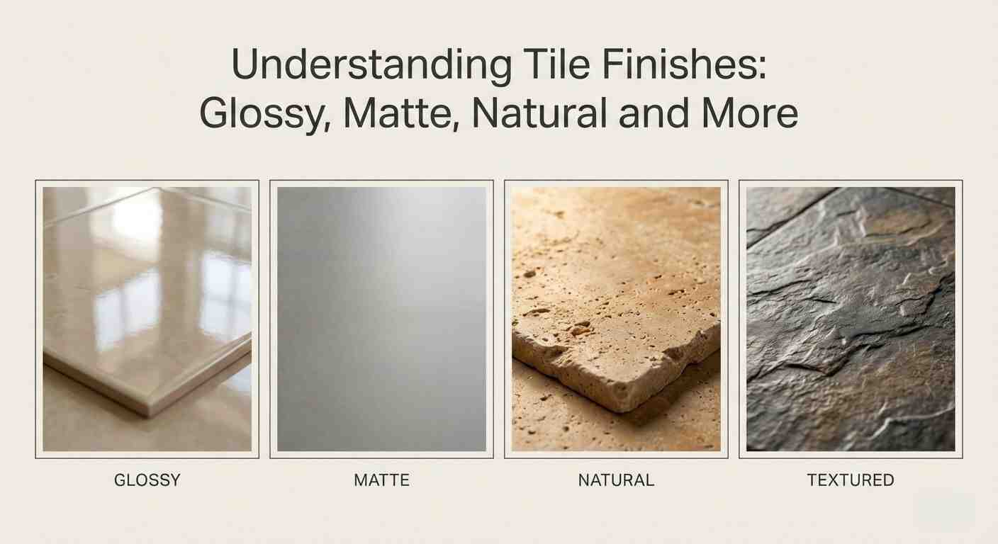 Tile Finishes Explained: Glossy, Matte & More