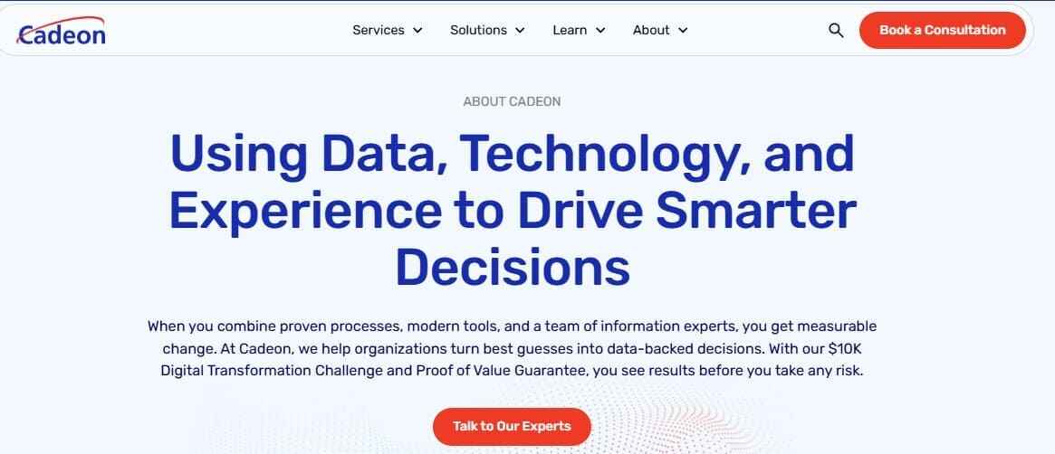 Smarter Decisions: Deep Dive into Cadeon’s Expertise