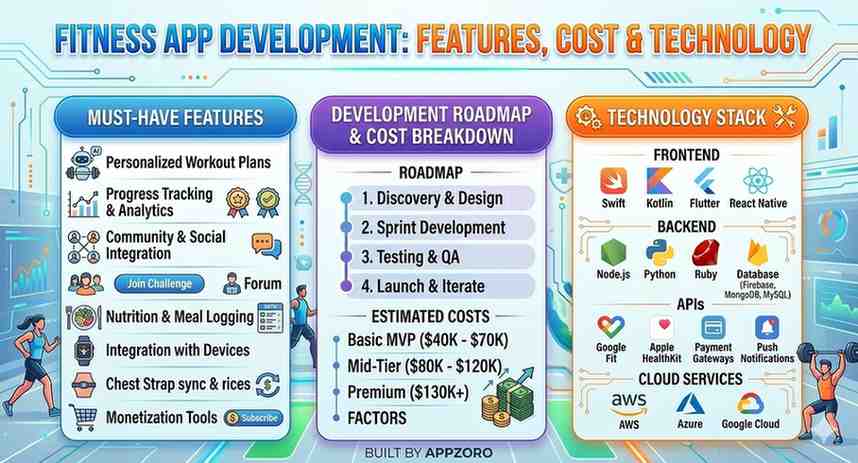 Fitness App Development: Features, Cost & Technology