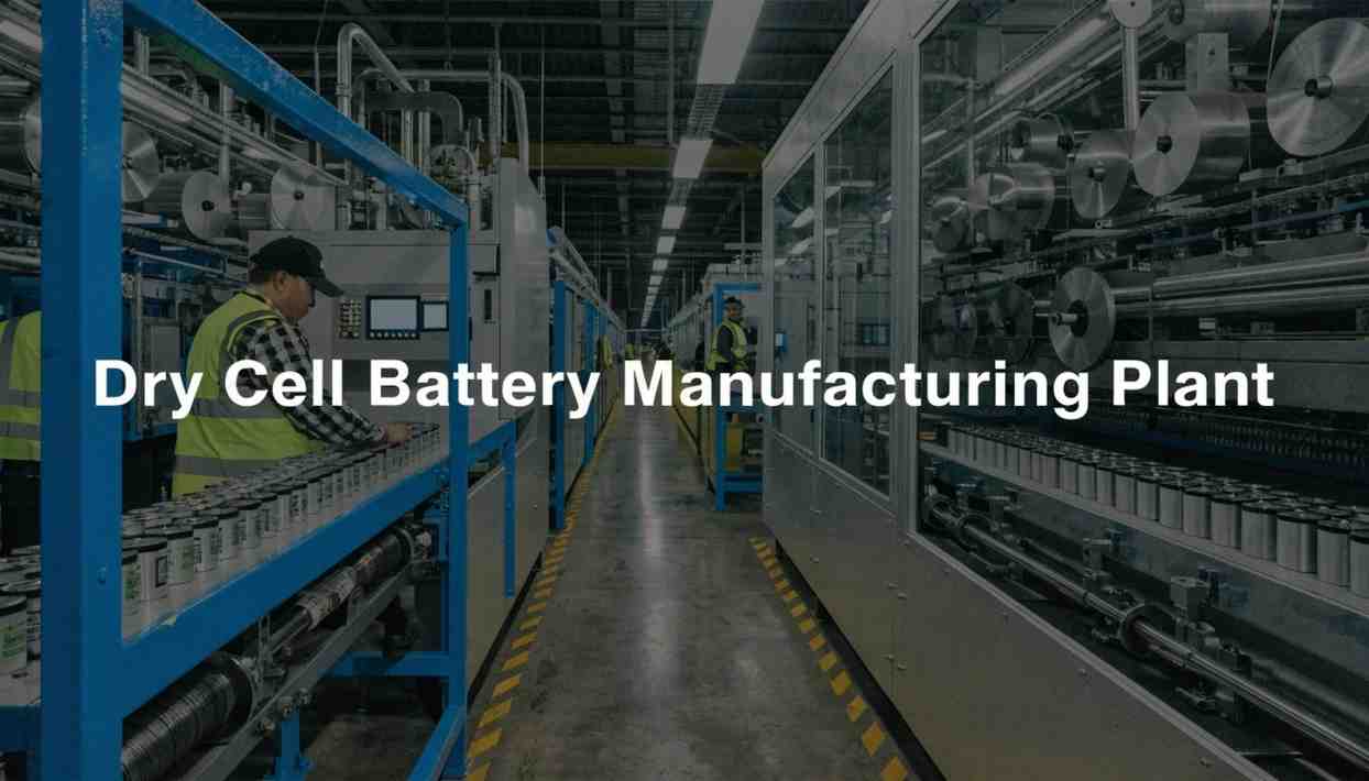 Dry Cell Battery Manufacturing Plant Cost Report 2026