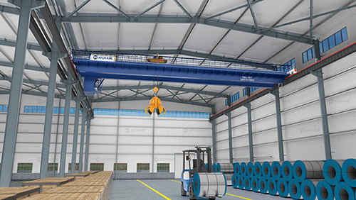 EOT Crane Synchronous Lifting for Metal Components