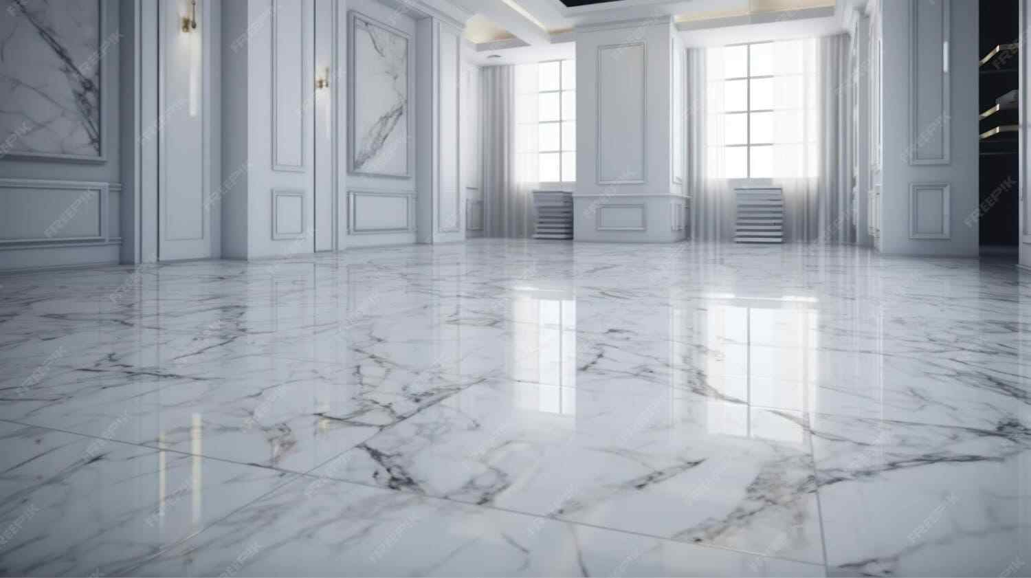High Gloss Floor Tiles for Premium Living Room