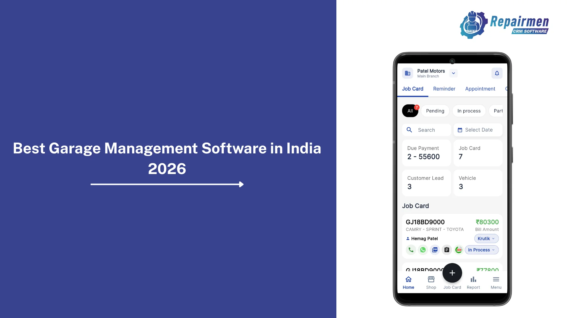 Best Garage Management Software in India 2026