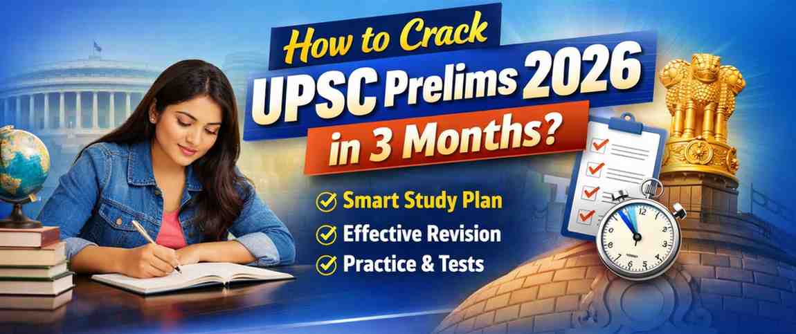 How to Crack UPSC Prelims 2026 in 3 Months?