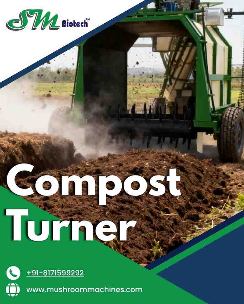 Compost Turner for Efficient Mushroom Composting