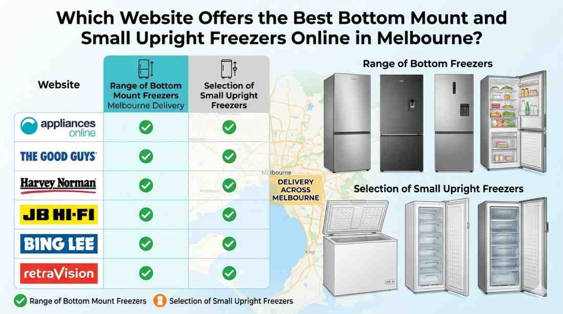 Best Online Stores for Bottom Mount & Upright Freezers