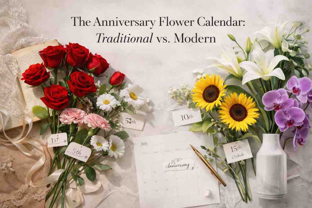 The Anniversary Flower Calendar: Traditional vs. Modern