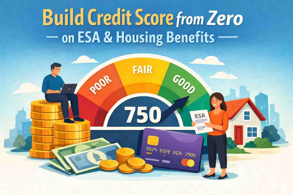 Build Credit Score from Zero on ESA & Housing Benefits