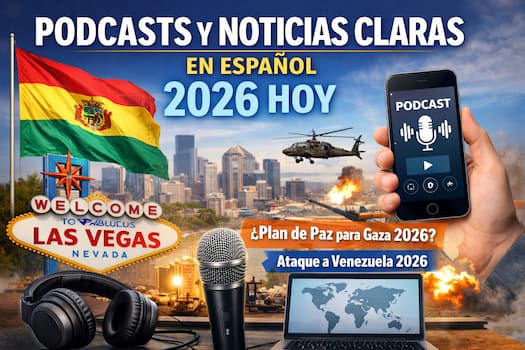 Guía clara de podcasts y noticias en español 2026!