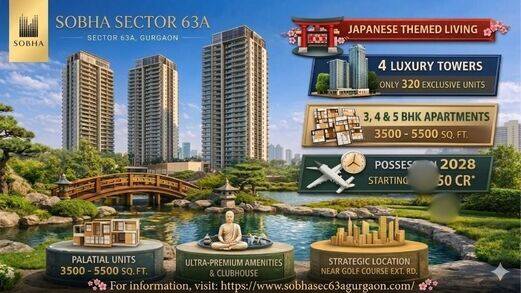 Sobha Crescent Gurgaon: Luxury and Modern Livingg