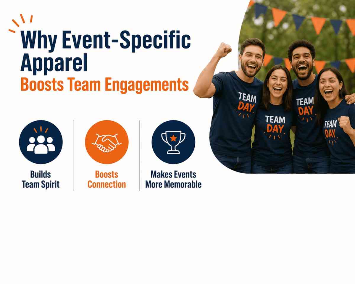 Why Event-Specific Apparel Boosts Team Engagement