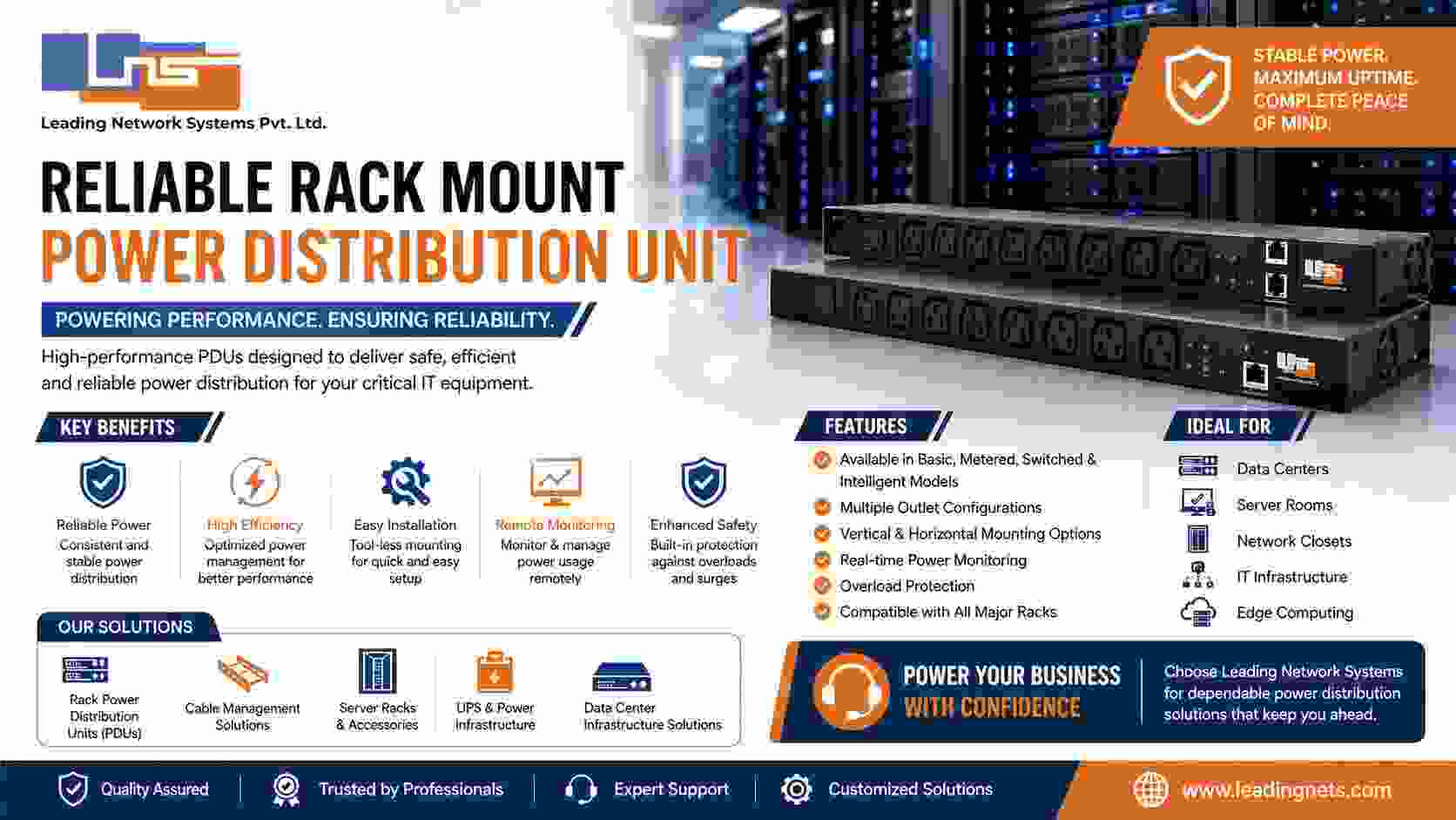 Reliable Rack Mount Power Distribution Unit Solutions