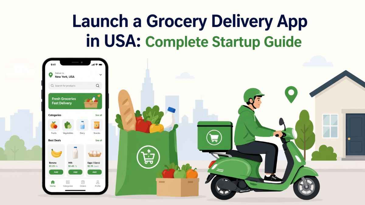 Launch a Grocery Delivery App in USA Complete Startup