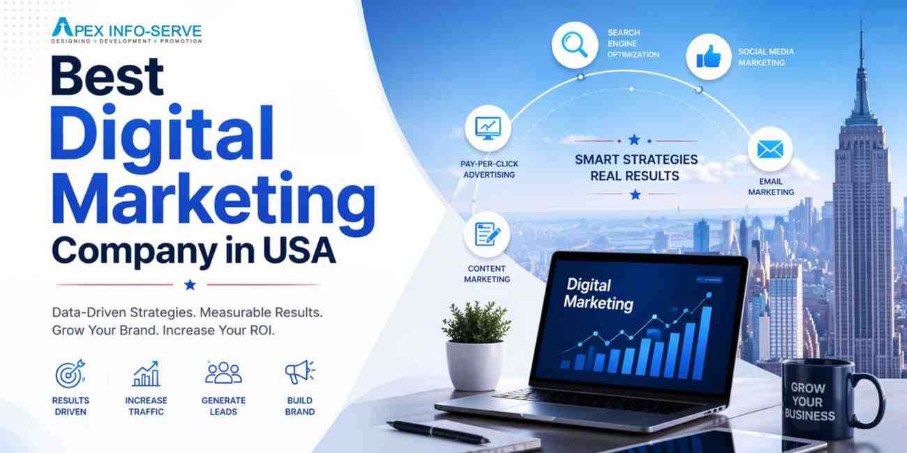 Best Digital Marketing Company in USA : Apex Info-Serve