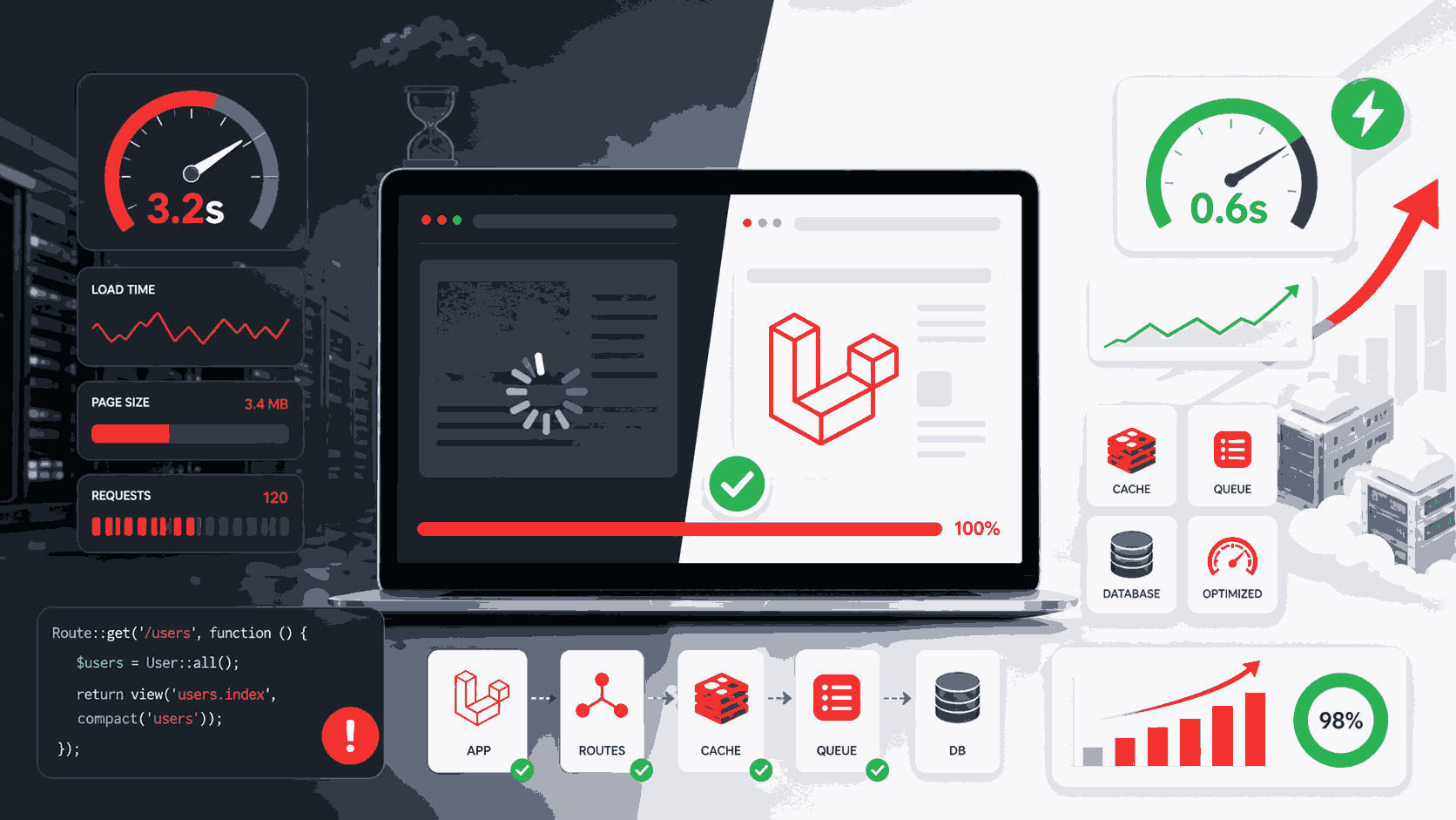 How Laravel Improves Website Performance and Speed?