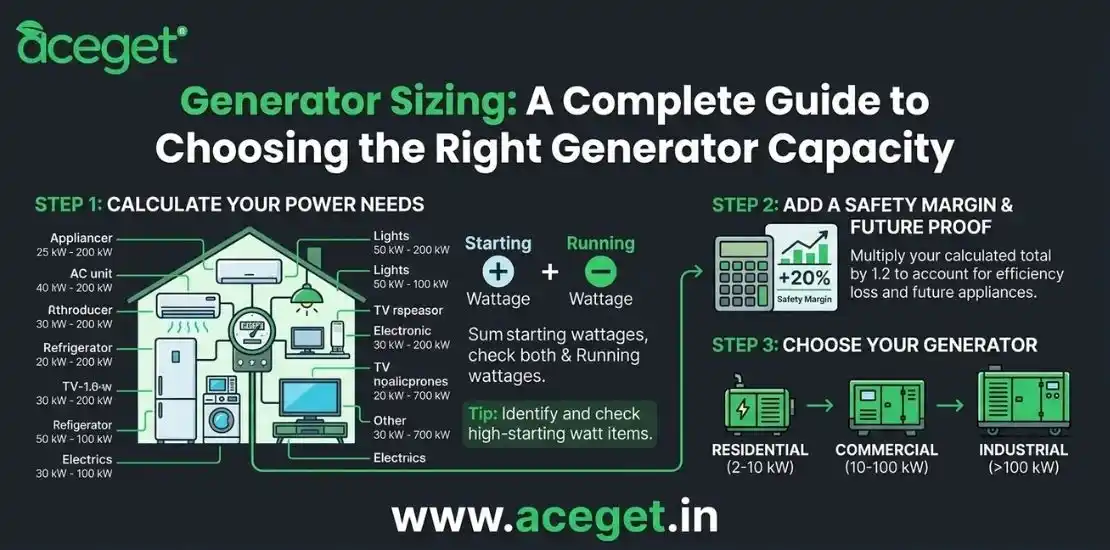 Generator Sizing: Guide to Choosing the Right Capacity