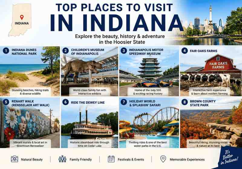 Top places to visit In Indiana
